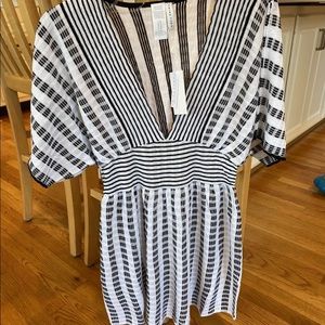 NWT Trina Turk Striped Tunic SZ LARGE $152